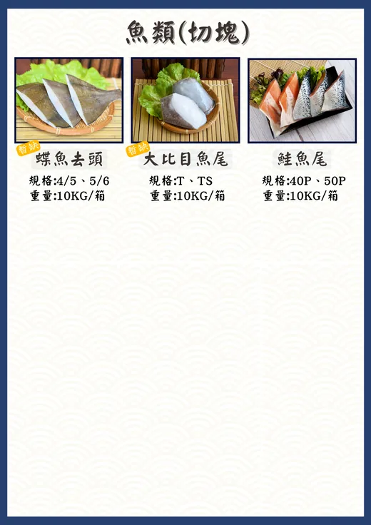 988 廚房魚類切塊（二）型錄頁